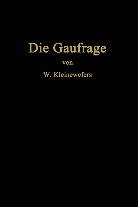 Die Gaufrage