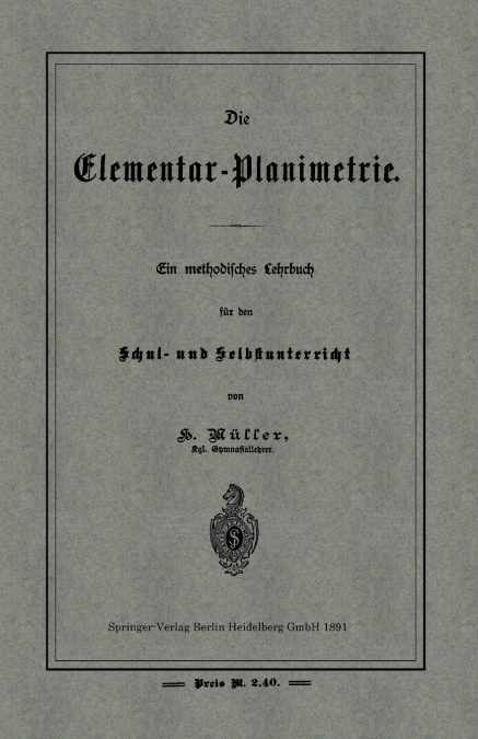 Die Elementar-Planimetrie