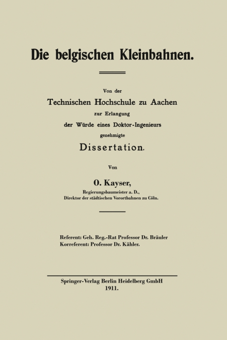 Die Belgischen Kleinbahnen