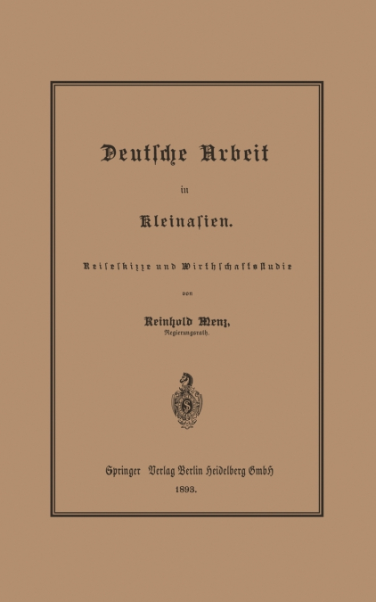 Deutsche Arbeit in Kleinasien