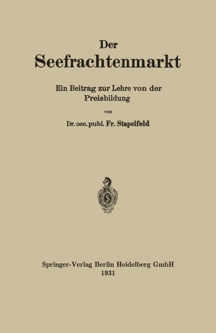 Der Seefrachtenmarkt