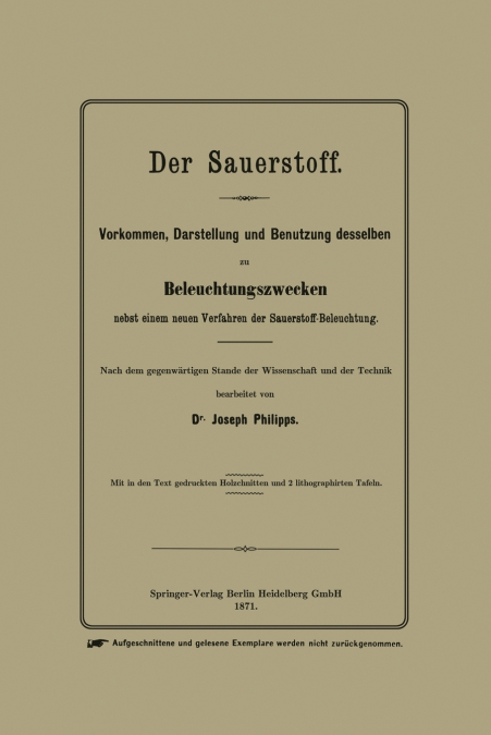Der Sauerstoff