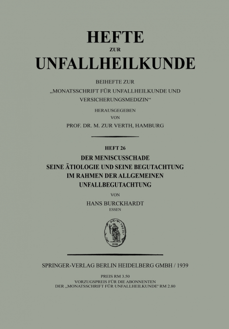 Der Meniscusschade