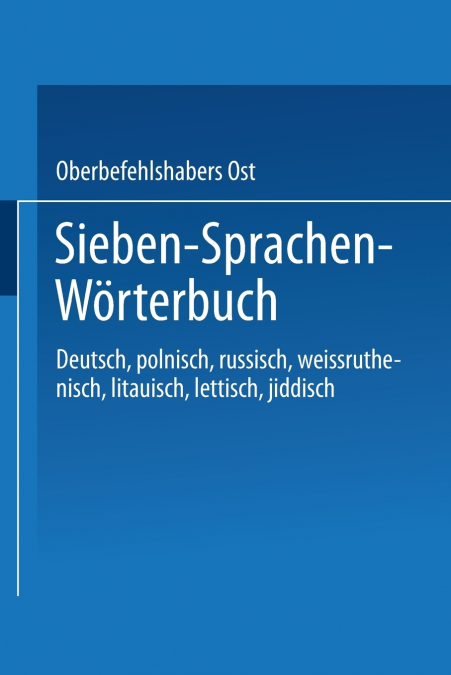 Sieben-Sprachen-Worterbuch