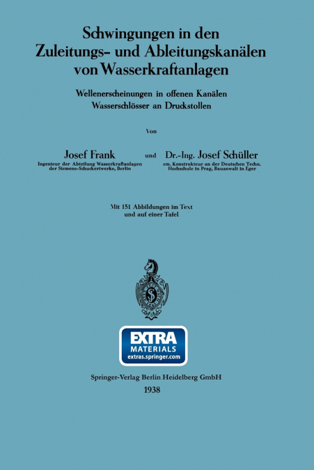 Schwingungen in Den Zuleitungs- Und Ableitungskanalen Von Wasserkraftanlagen