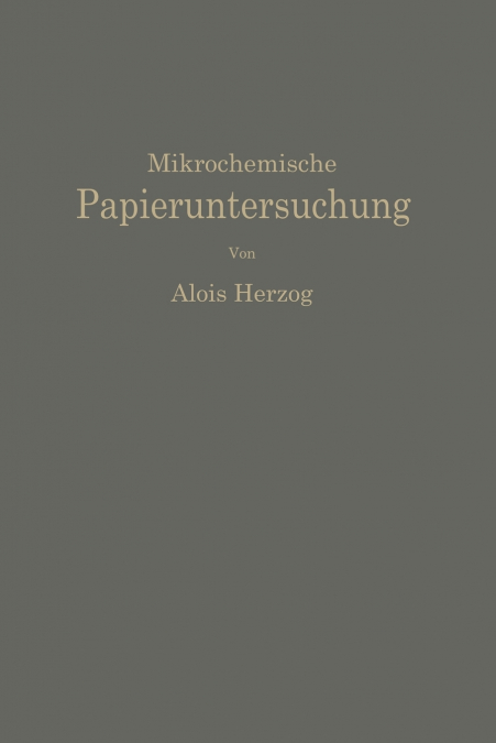 Mikrochemische Papieruntersuchung