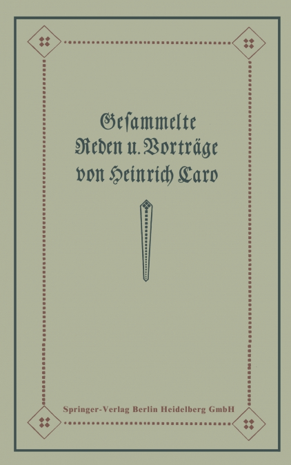 Gesammelte Reden Und Vortrage