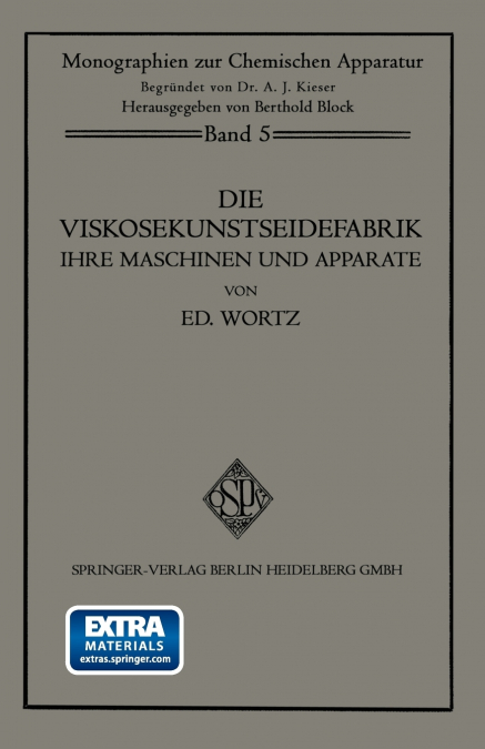 Die Viskosekunstseidefabrik Ihre Maschinen Und Apparate