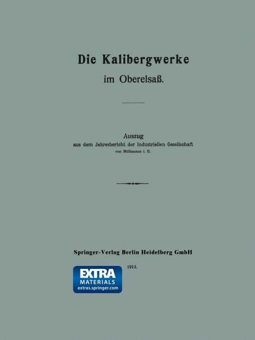 Die Kalibergwerke Im Oberelsass
