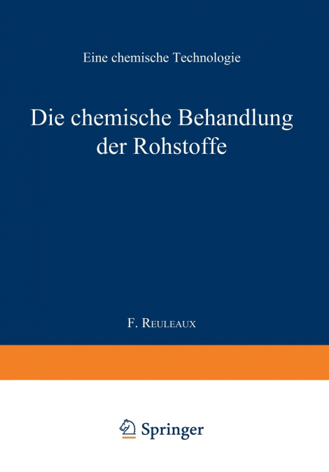 Die Chemische Behandlung Der Rohstoffe