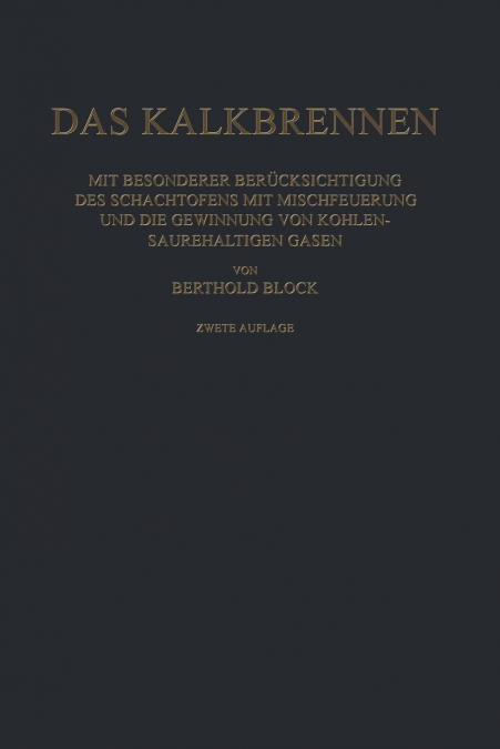 Das Kalkbrennen
