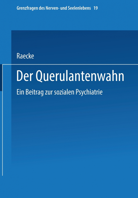 Der Querulantenwahn
