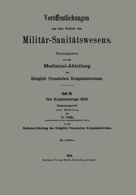 Die Krankentrage 1913