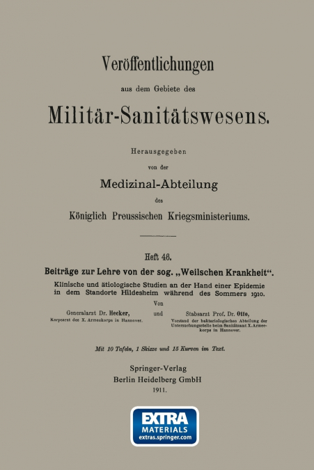 Beitrage Zur Lehre Von Der Sog. Weilschen Krankheit'