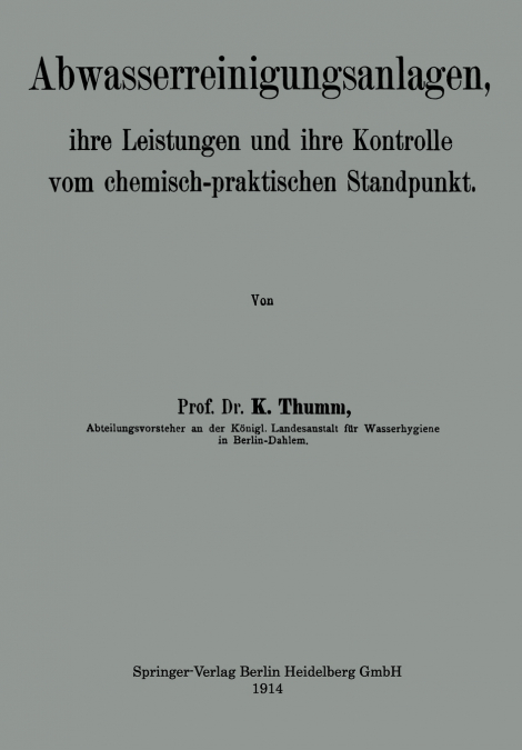 Abwasserreinigungsanlagen