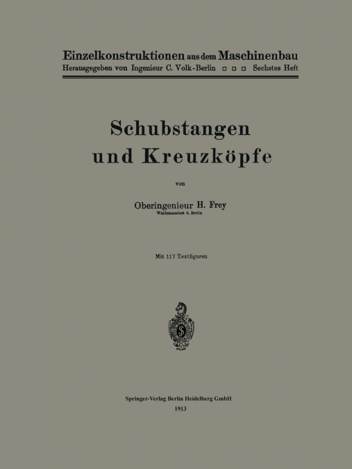 Schubstangen Und Kreuzkopfe