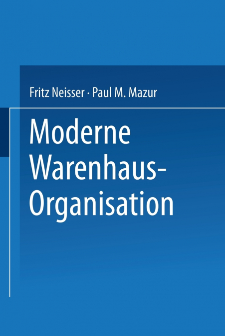Moderne Warenhaus-Organisation