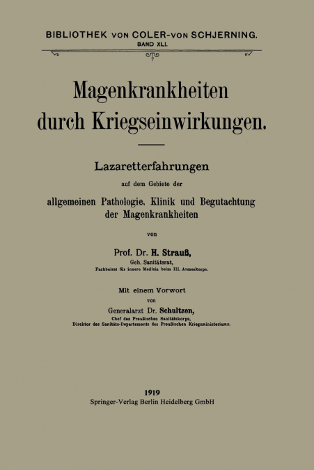 Magenkrankheiten Durch Kriegseinwirkungen