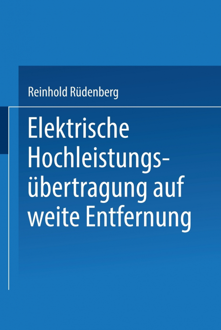 Elektrische Hochleistungsubertragung Auf Weite Entfernung