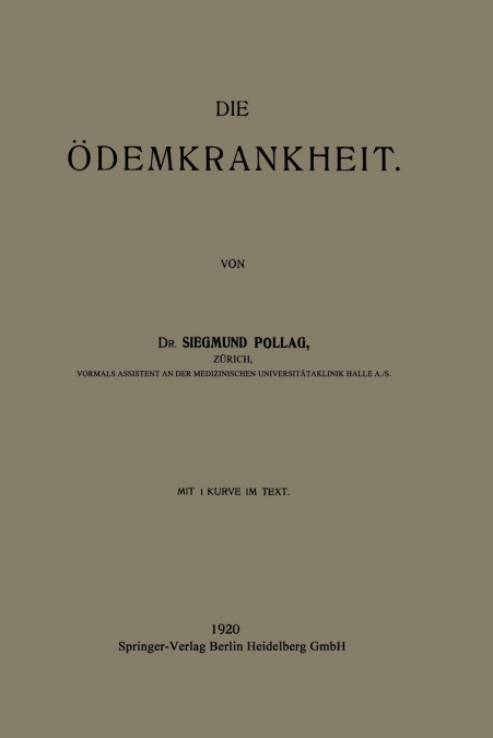 Die Odemkrankheit
