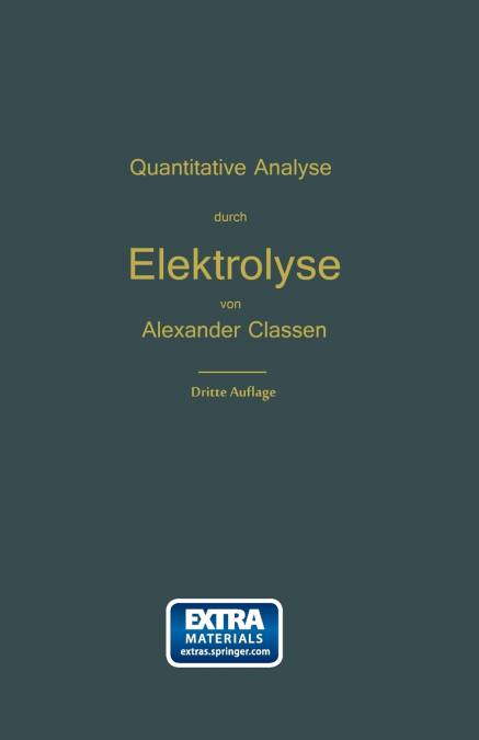 Quantitative Chemische Analyse Durch Elektrolyse