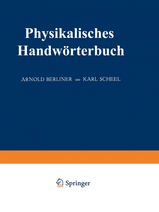 Physikalisches Handwörterbuch
