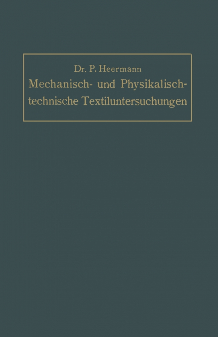 Mechanisch- Und Physikalisch-Technische Textil-Untersuchungen