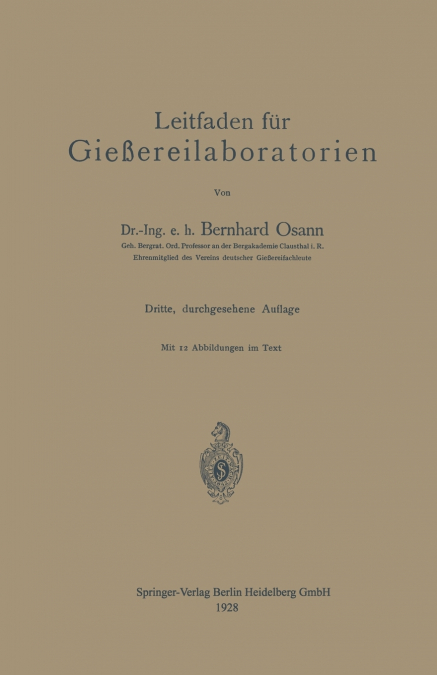 Leitfaden Fur Giessereilaboratorien