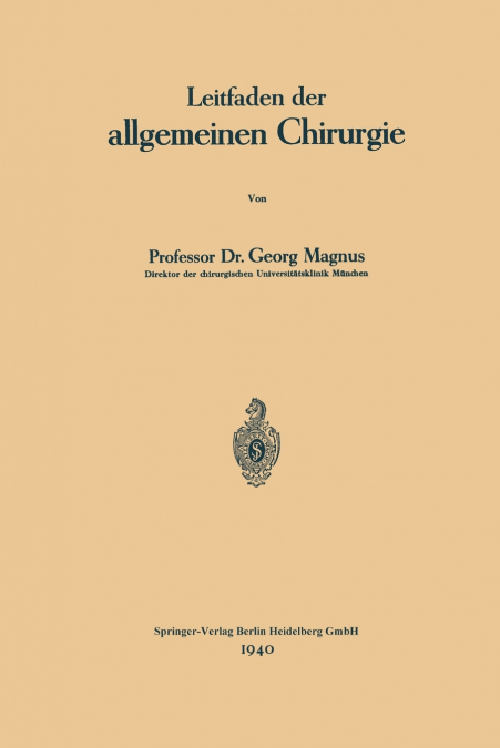 Leitfaden Der Allgemeinen Chirurgie