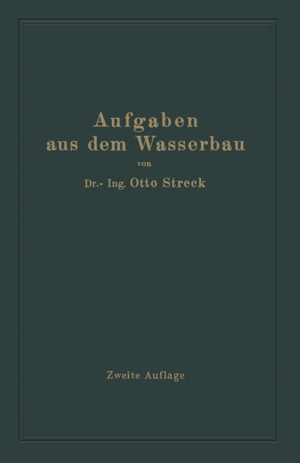 Aufgaben Aus Dem Wasserbau