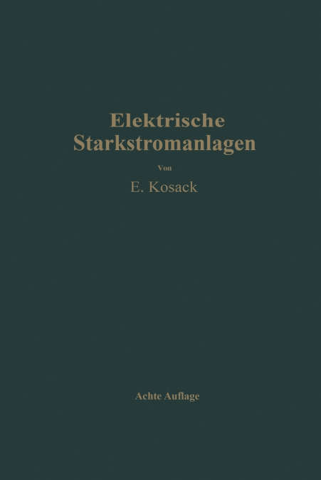 Elektrische Starkstromanlagen
