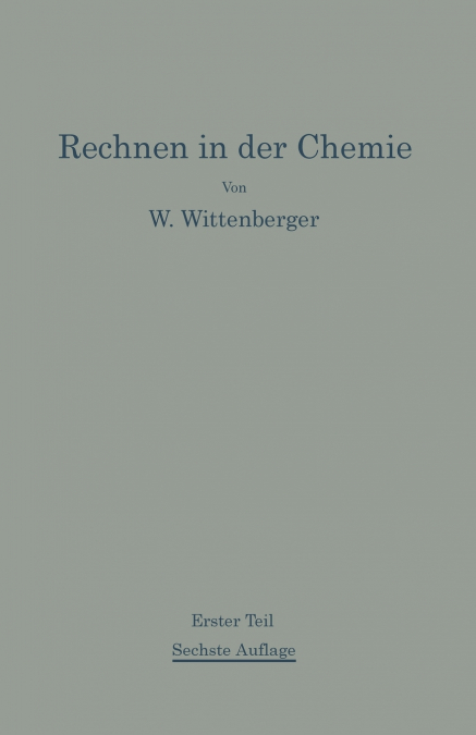 Rechnen in der Chemie