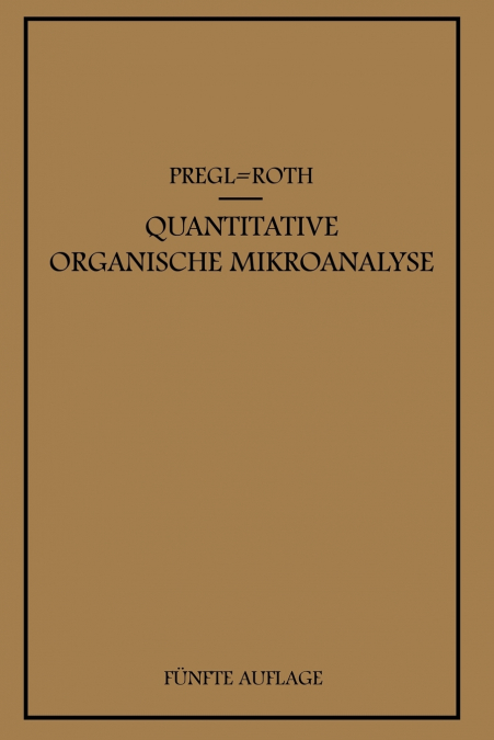 Quantitative Organische Mikroanalyse