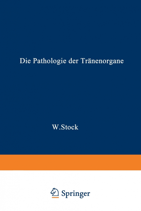 Die Pathologie Der Tranenorgane