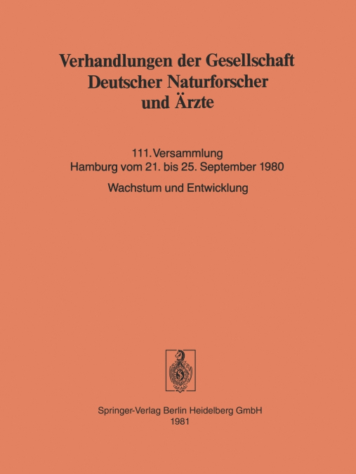 Verhandlungen Der Gesellschaft Deutscher Naturforscher Und Arzte