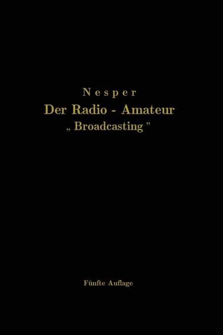 Der Radio-Amateur Broadcasting