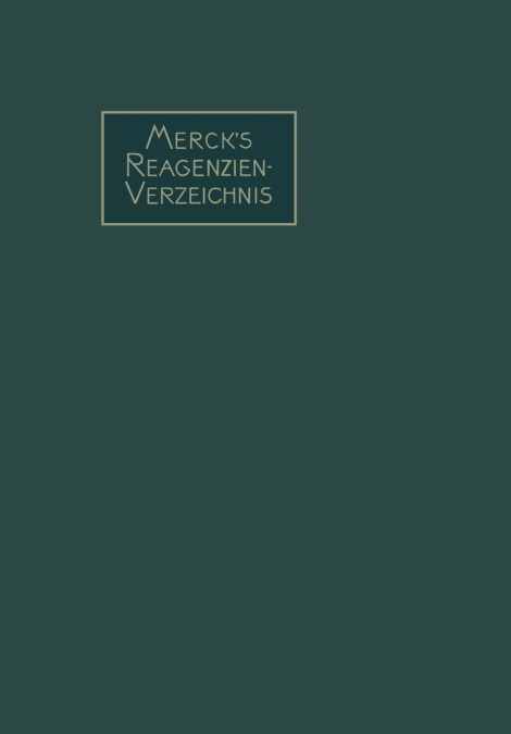 Merck’s Reagenzien-Verzeichnis