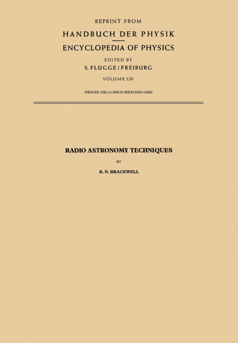 Radio Astronomy Techniques