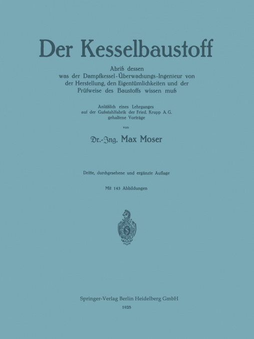 Der Kesselbaustoff