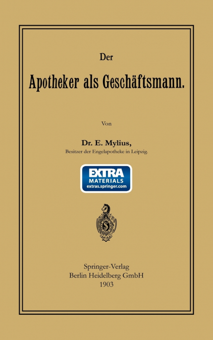Der Apotheker ALS Geschaftsmann