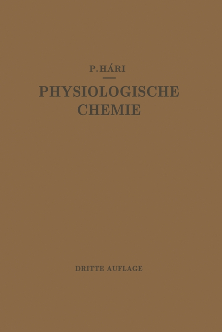 Kurzes Lehrbuch Der Physiologischen Chemie