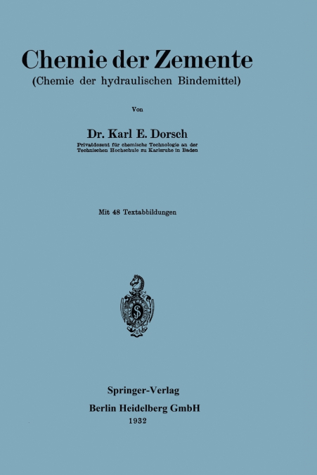 Chemie Der Zemente