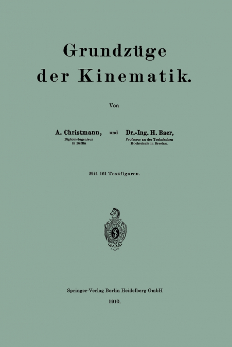 Grundzuge Der Kinematik