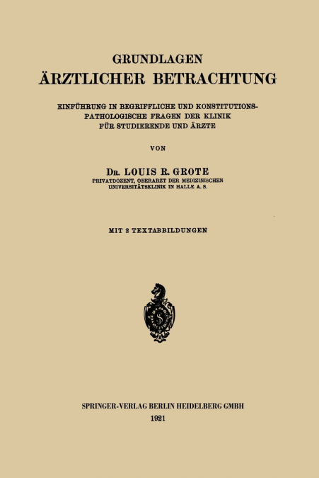 Grundlagen Arztlicher Betrachtung