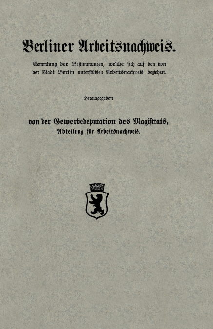 Berliner Arbeitsnachweis