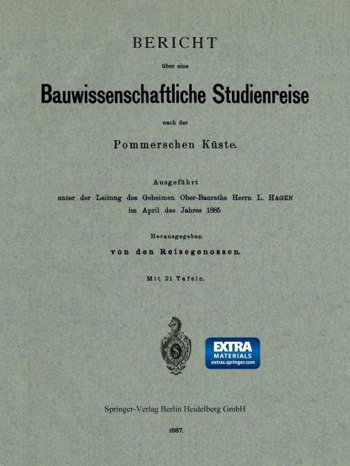 Bericht Uber Eine Bauwissenschaftliche Studienreise Nach Der Pommerschen Kuste