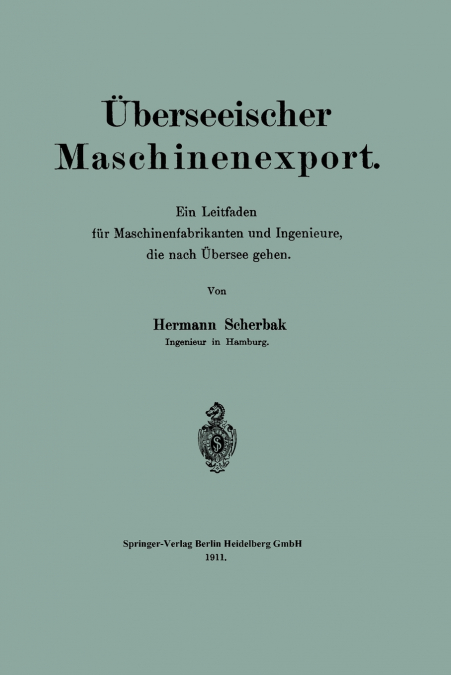 Uberseeischer Maschinenexport
