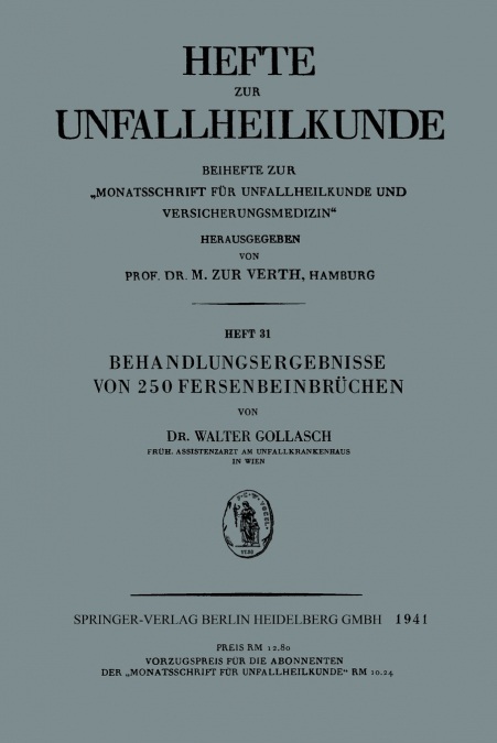 Behandlungsergebnisse Von 250 Fersenbeinbruchen