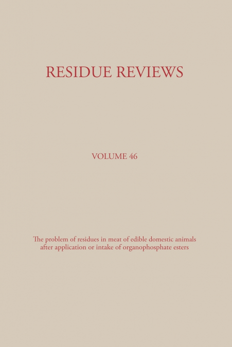 Residue Reviews