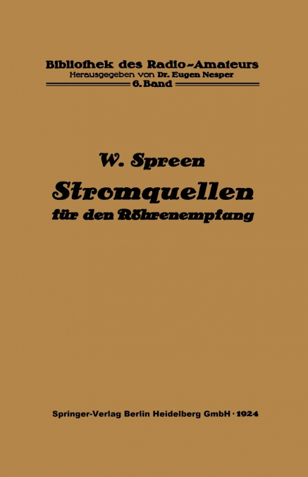Stromquellen Fur Den Rohrenempfang